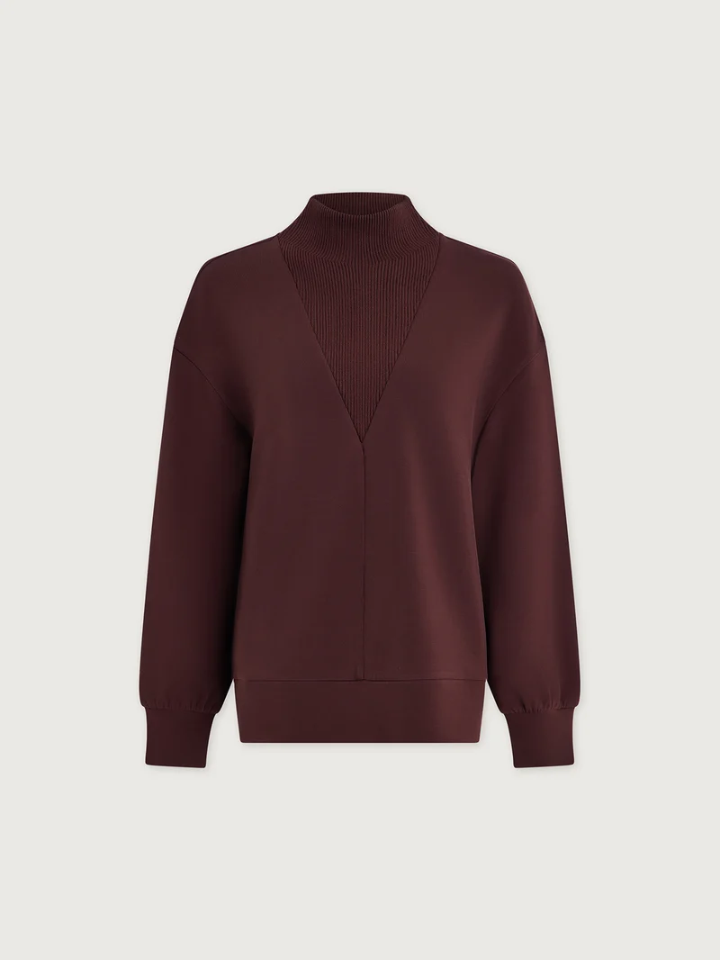 Novi Longline Mock Neck Sweater