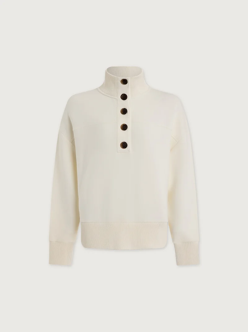 Bronya Button Placket Sweat