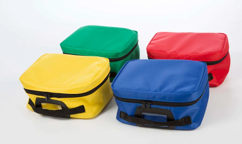 Pochette de rangement avec poignée, rouge
