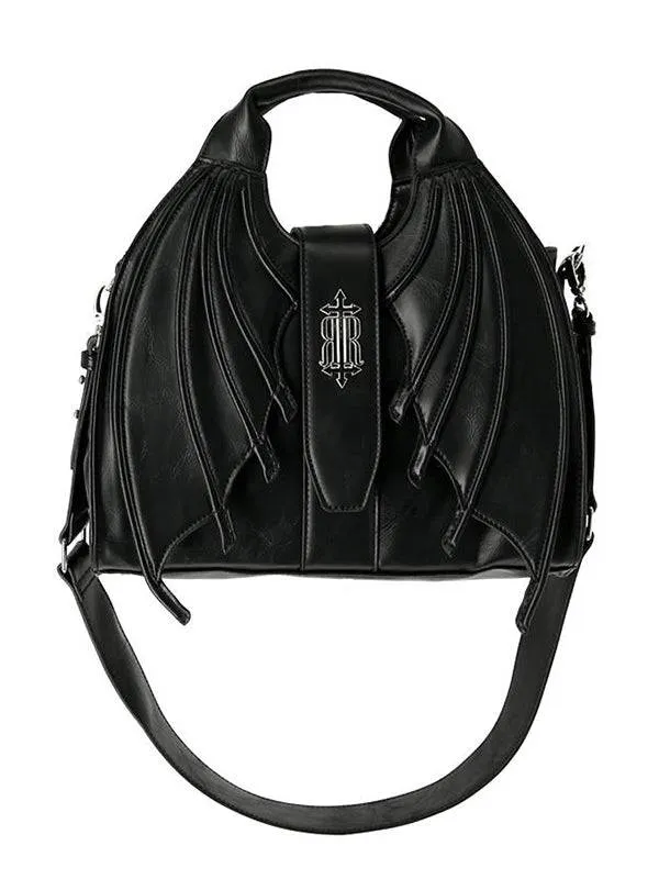 Ecological Leather Succubus Bag with Bat Wings - 32.5x30.5 cm - Restyle