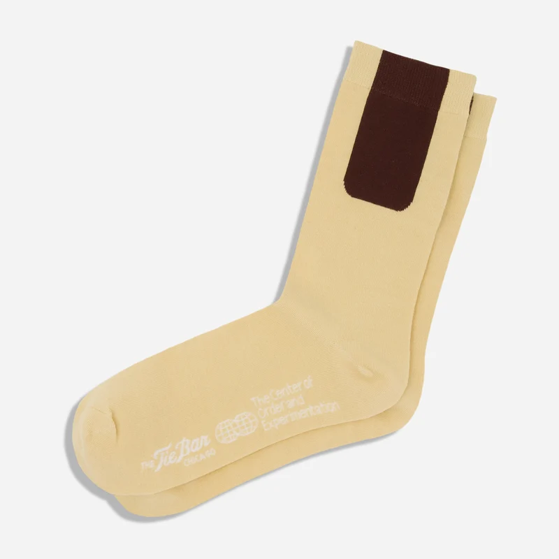 The Center of Order and Experimentation x The Tie Bar The Index Cream Sock