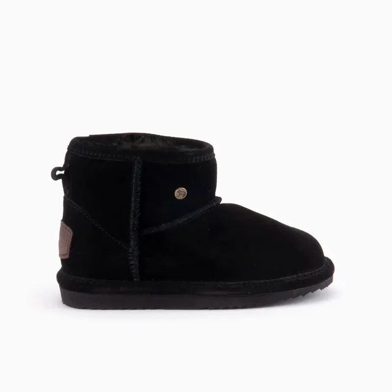 Wallaby Kids Suède Boot Black