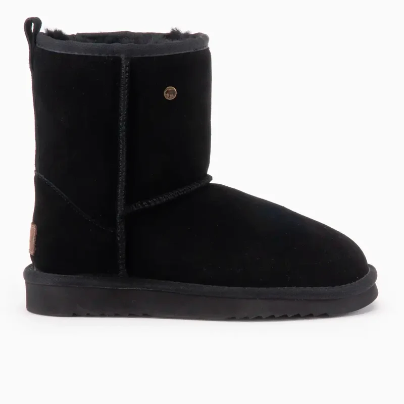 Kangaroo Dames Suède Boot Black