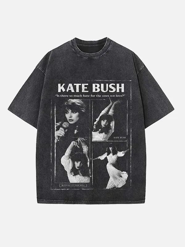 T-shirt met print van een gothic pop-art muze.