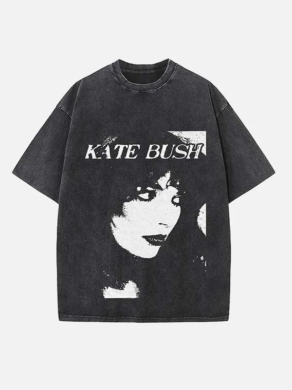 T-shirt met print van een gothic pop-art muze.