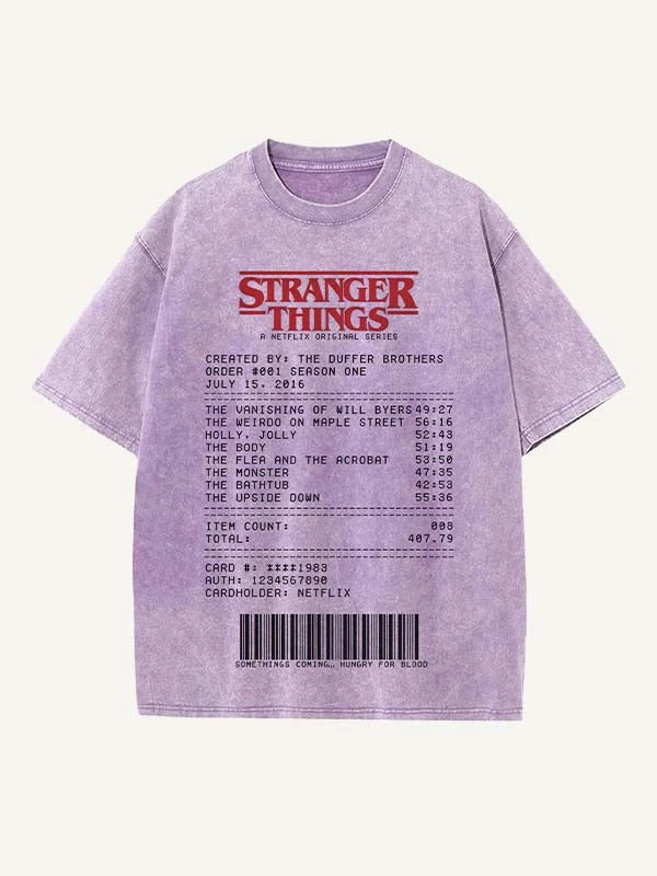 Goth sci-fi horror print t-shirt