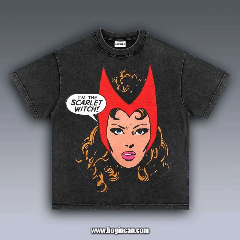 Goth karmozijnrood vintage T-shirt