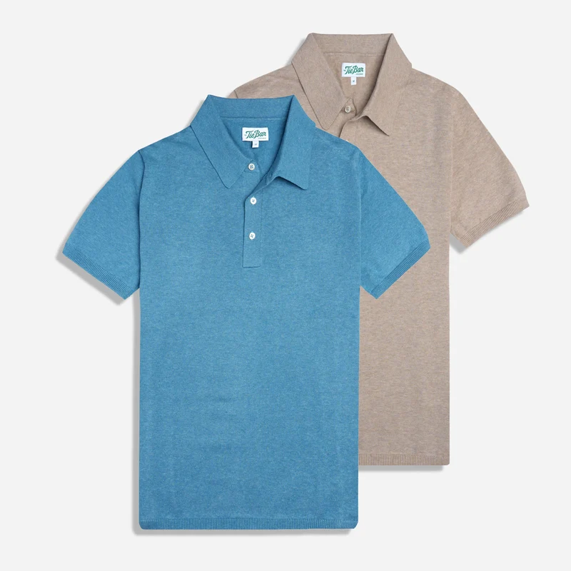 Cotton Slub Polo Set