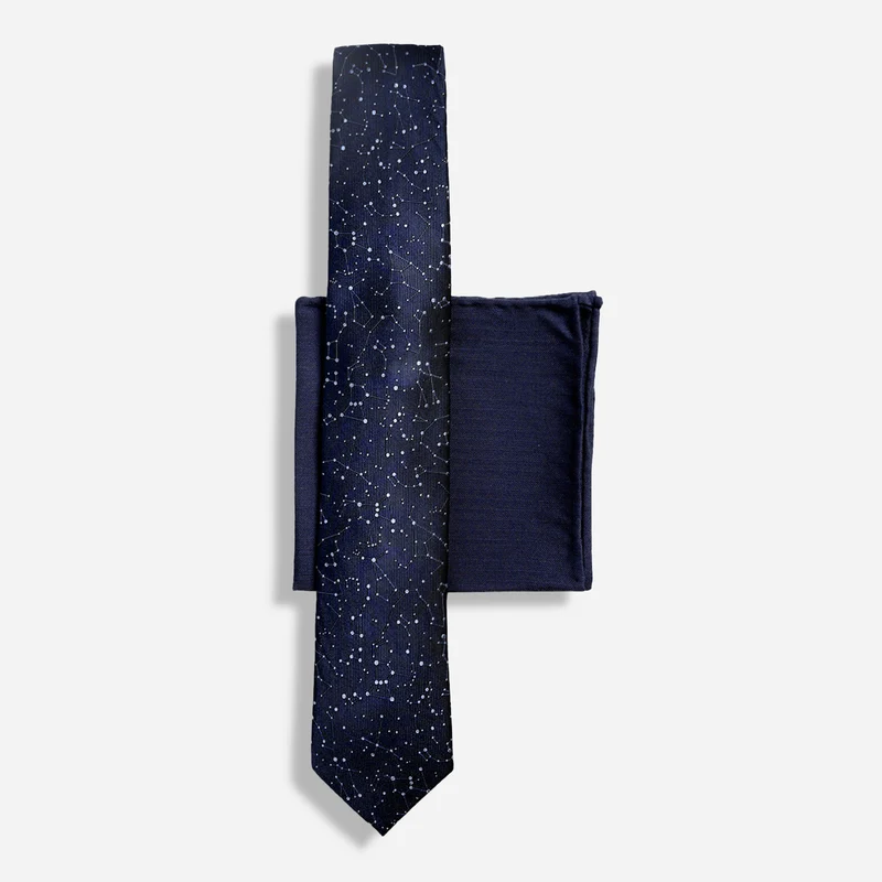 Constellation Space Navy Tie Set
