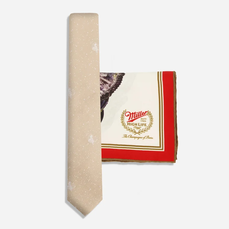 Miller High Life Champagne Tie Set