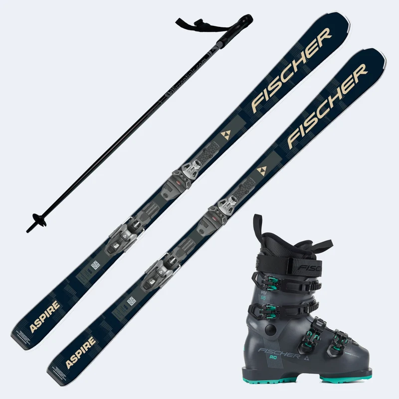 2027 Fischer Aspire Skis with Fischer RC 95W Boots and Poles