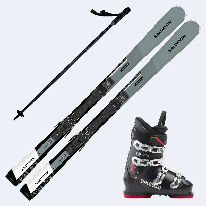 2027 Salomon S/Max 4 XT Skis with Dalbello Veloce Max 75 Boots and Poles