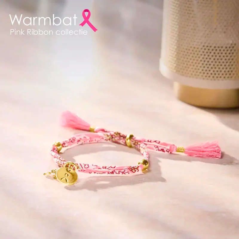 Pink Ribbon armband