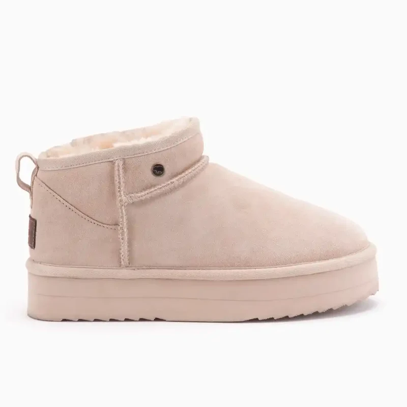 Durack Dames Suède Plateau Blush