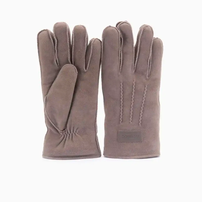Handschoenen heren suède pebble