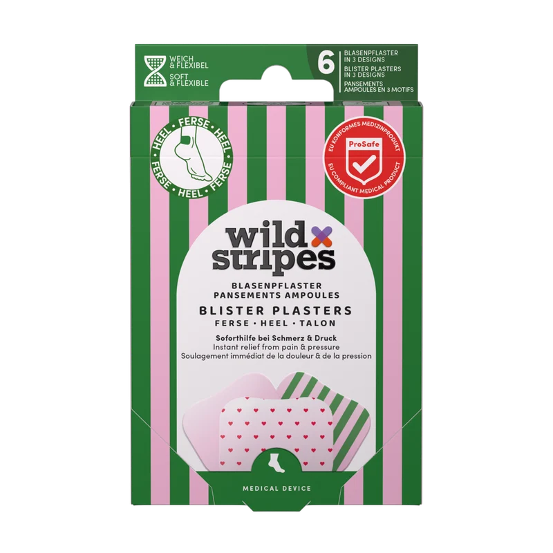 Wild Stripes Blarenpleister Rosy Stripes Hiel 6 stuks