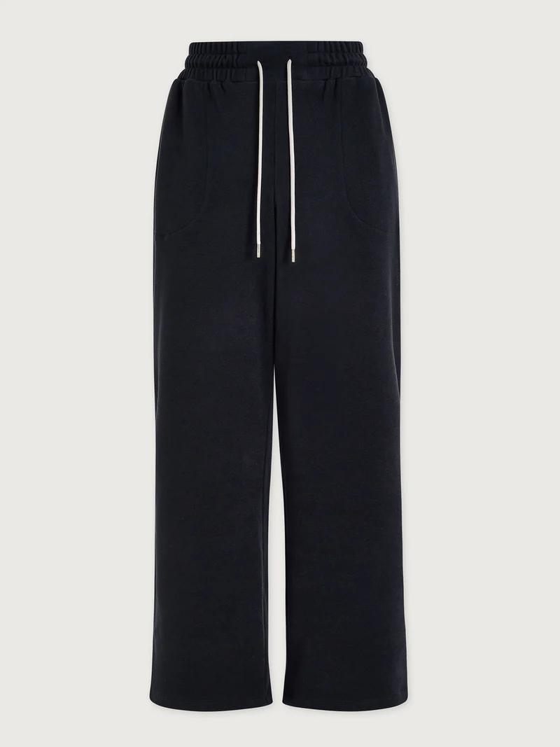 Brushed Rib Straight-Leg Pant 30