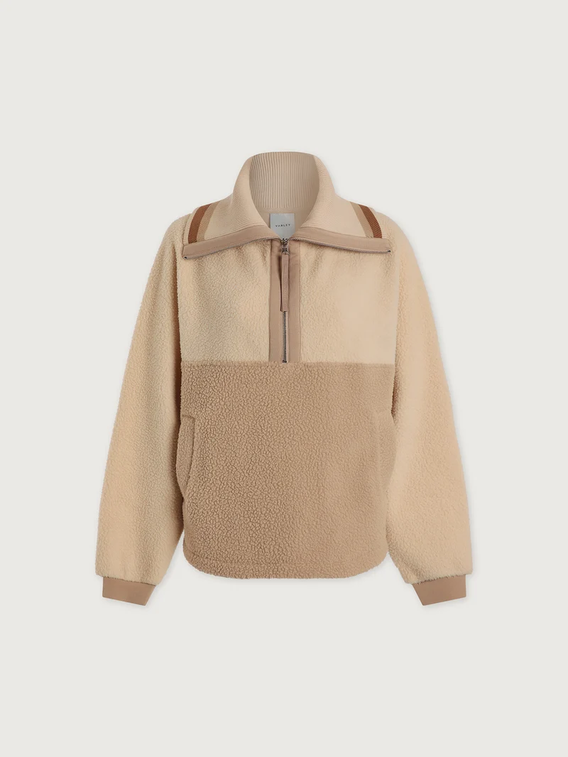 Carmine Relaxed Half-Zip Fleece