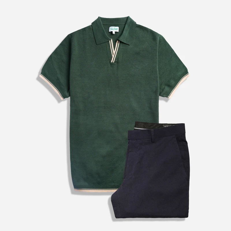Heritage Tipped Polo and Pant Set