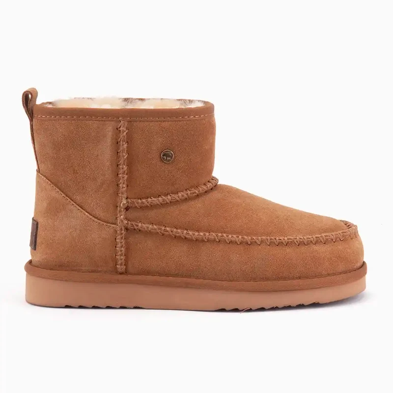 Wallaby Dames Suède Stitch Cognac