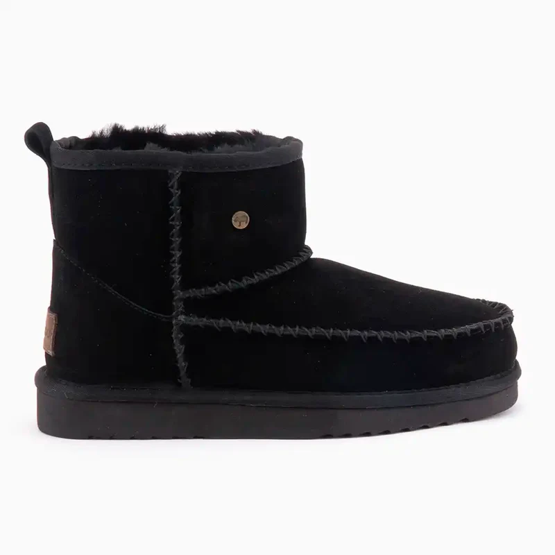 Wallaby Dames Suède Stitch Black