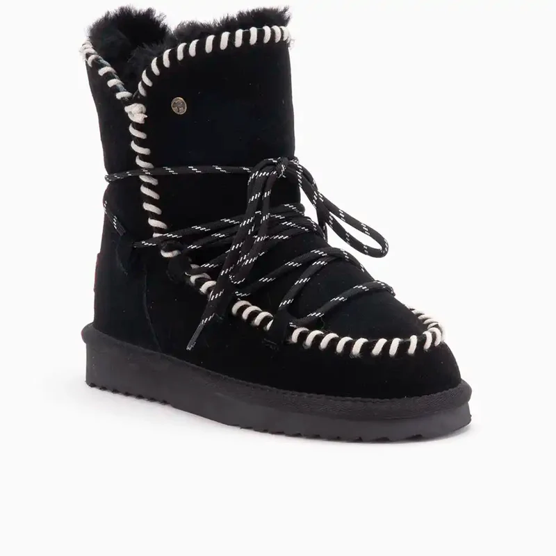Waturra Dames Suède Lace Boot Black
