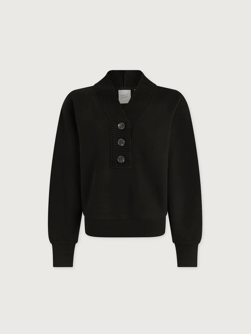 Lucine Button Front Sweat