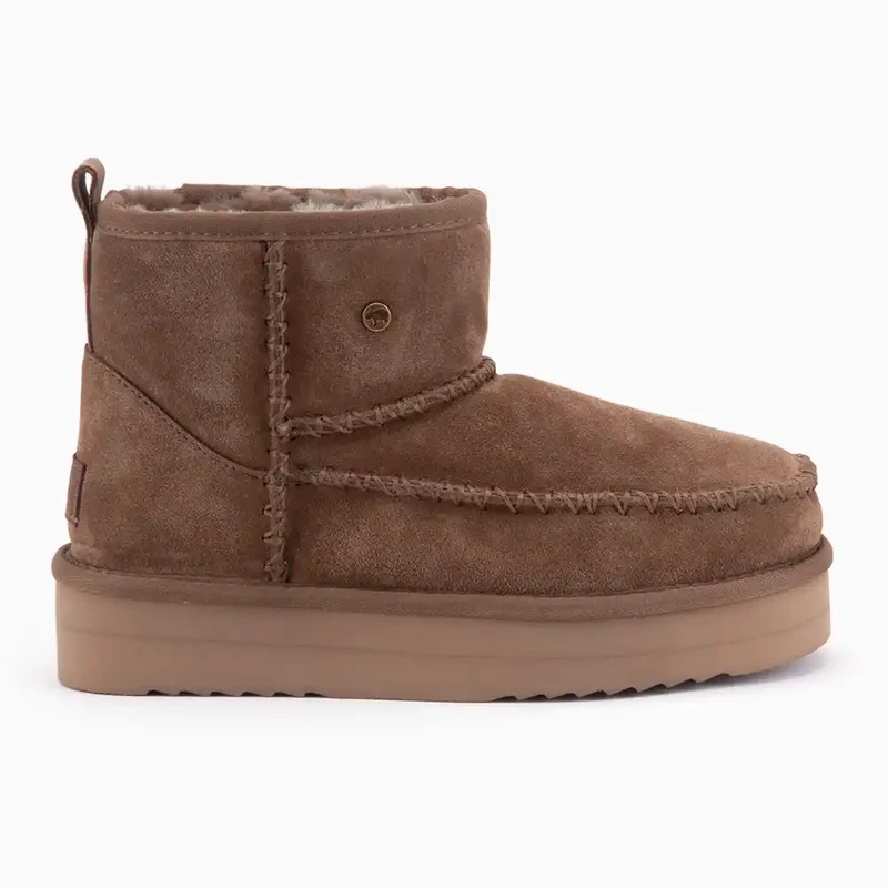 Wallaby Dames Suède Stitch Plateau Mud