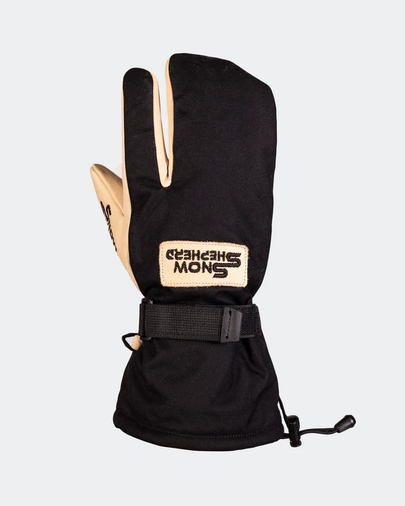 3-Finger Handschoenen - Tan/Zwart