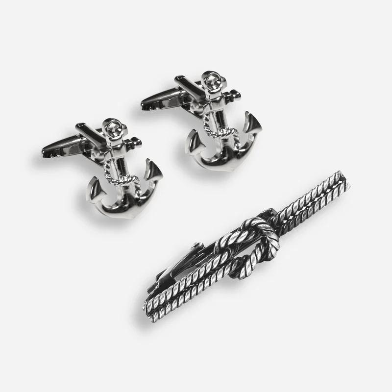 Nautical Tie Bar Set