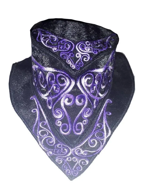 Embroidered Mini Hat With Clip - Victorian Style Accessory For Parties And Events