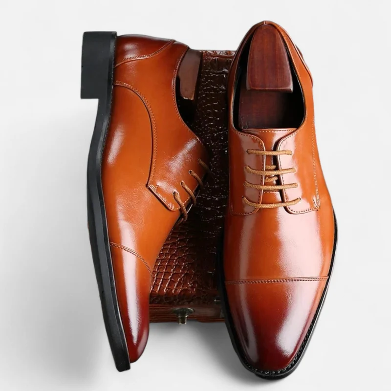 Elegante leren nette schoenen