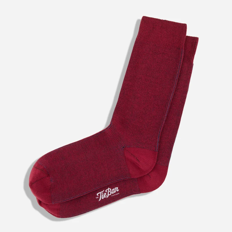 The Pima Rib Pisco Red Socks