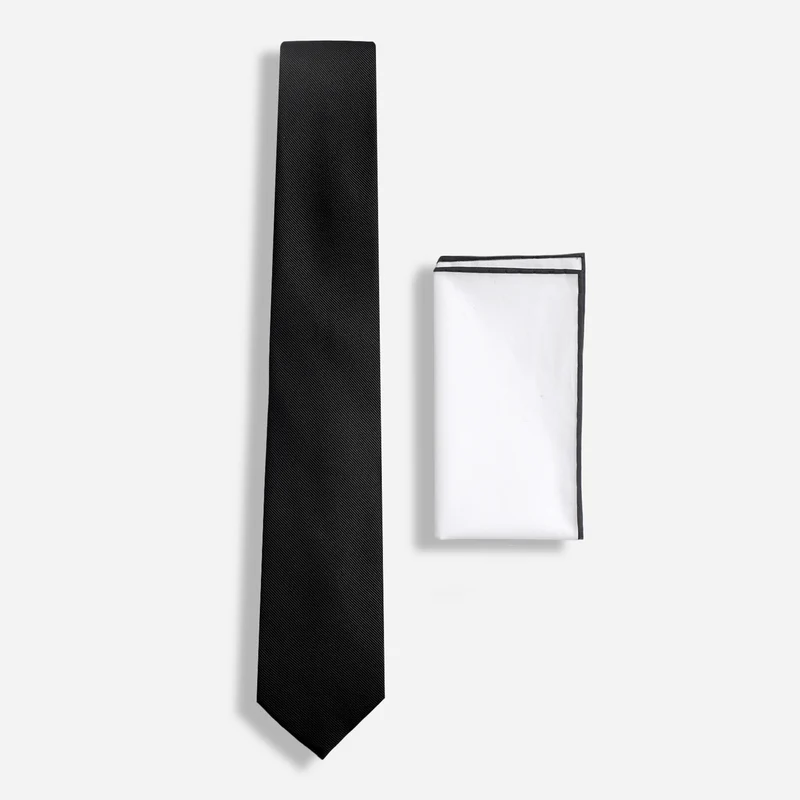 Modern Black Tie Set