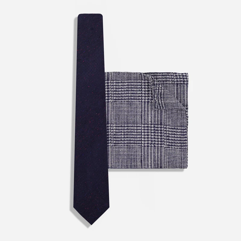 Modena Navy Tie Set