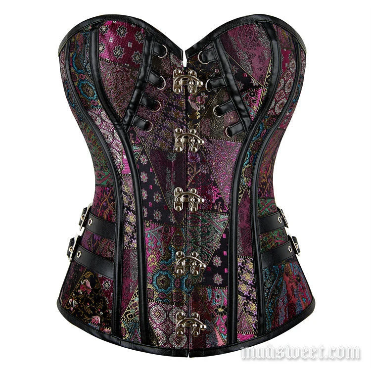 Corset met sweetheart-halslijn en zelfstrikkende tube top