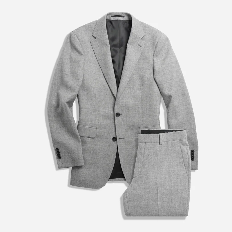 The Lakeshore Wool Flannel Grey Suit