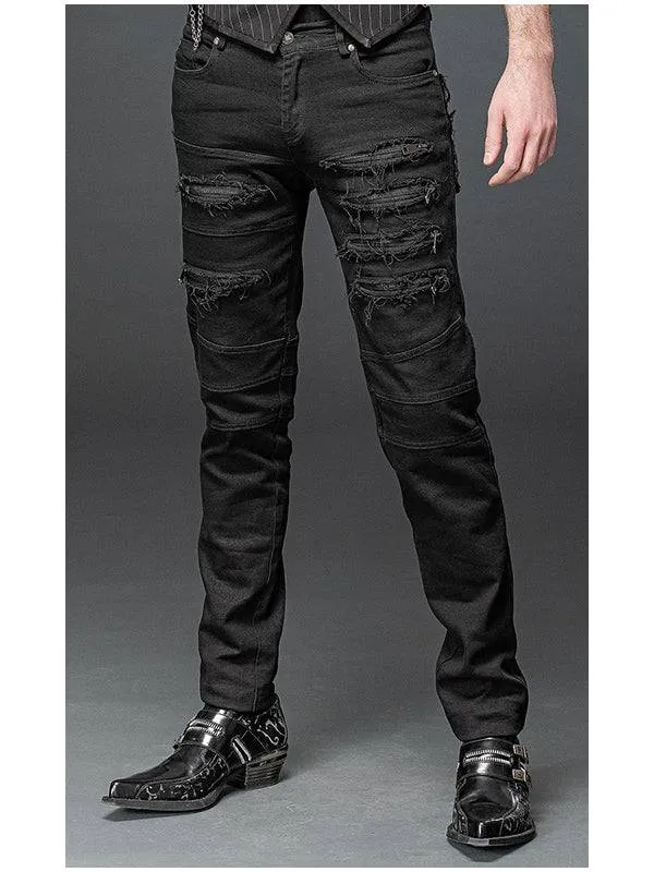 Comfortable Stitch Trousers with Zippers - 95% Cotton & 5% Elastane for Stylish Fit