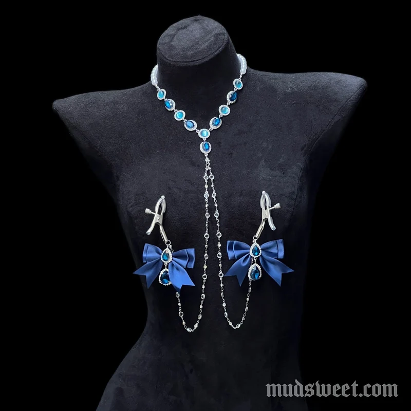 Fairycore strik kralen metalen ketting lichaamsketting