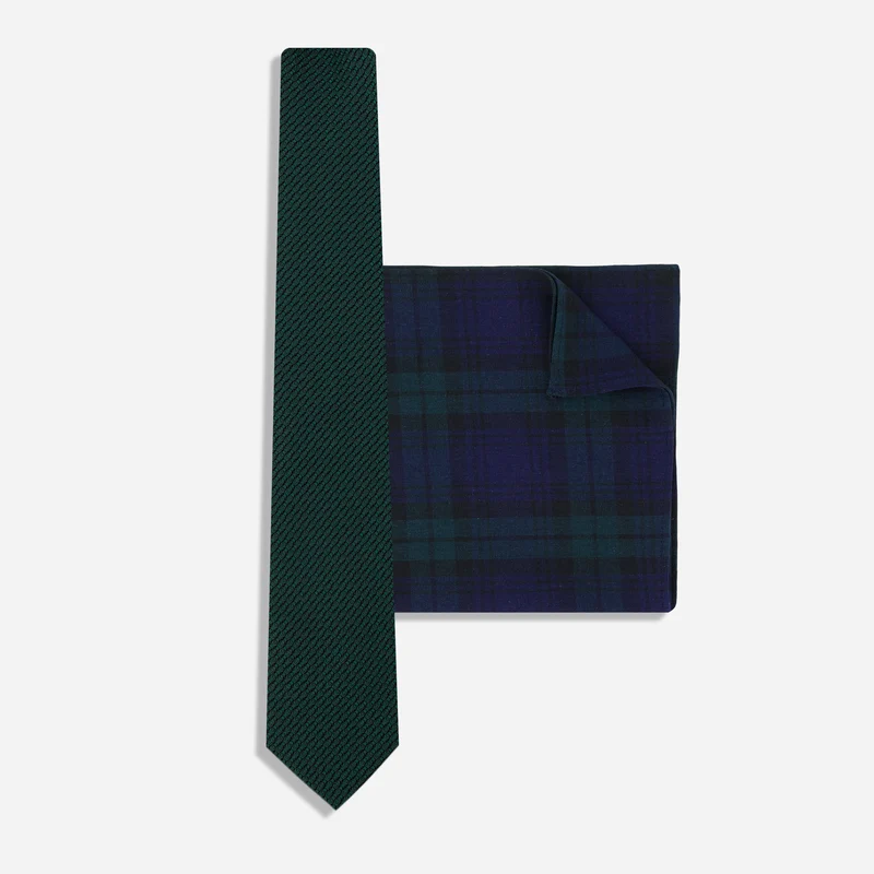 Grenadine Blackwatch Tie Set