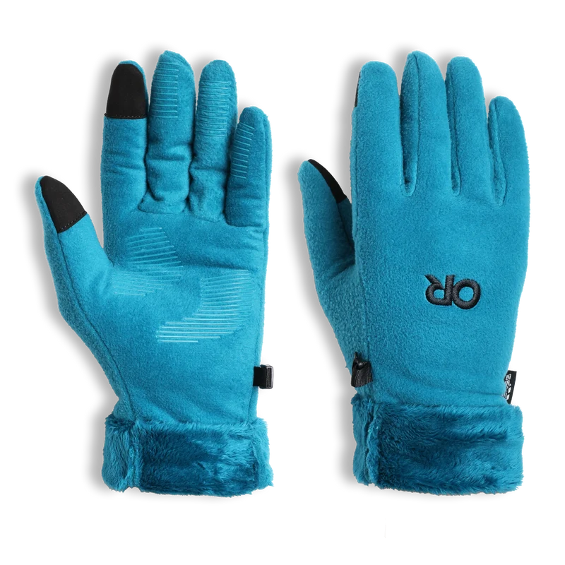 Women's Fuzzy Sensor Glove