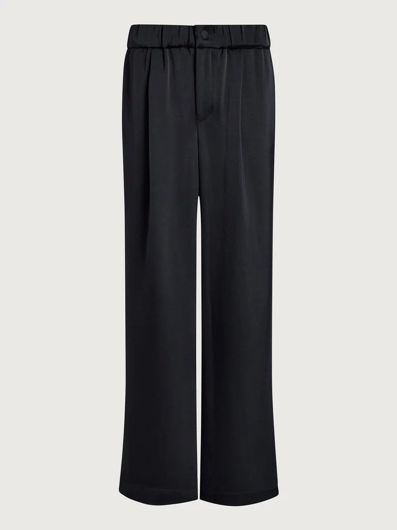 Light Satin Wide Leg Pant Long