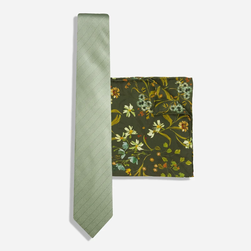 Herringbone Vow Tie Set