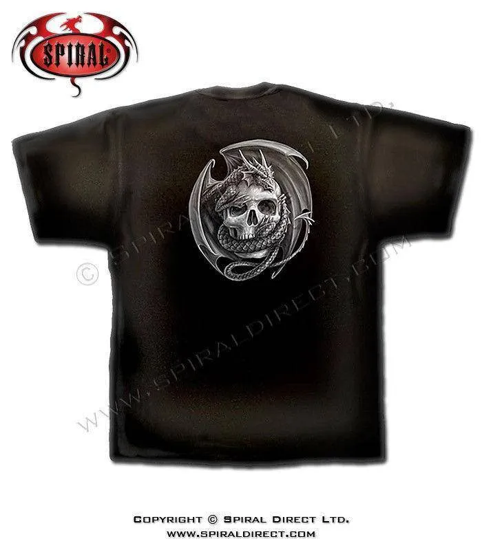 Cool Black T-Shirt With Dragon Design: Perfect Tee For Fantasy Enthusiasts