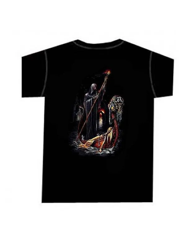 Alchemy Reaper Gothic T-Shirt XL - Black with Unique Print from Alchemy UK