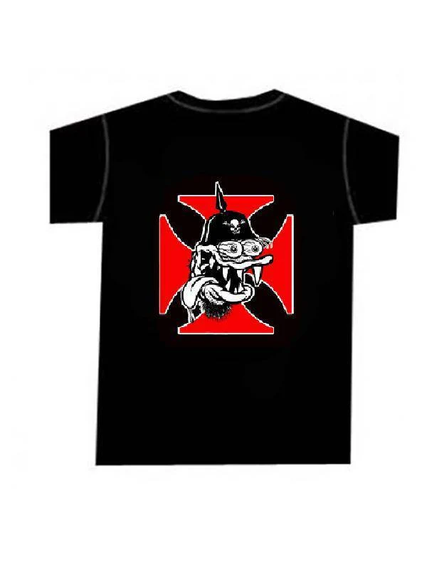 Mughead T-Shirt - Black with Eric Pigors Print & Iron Cross Design by Divine-Darkness