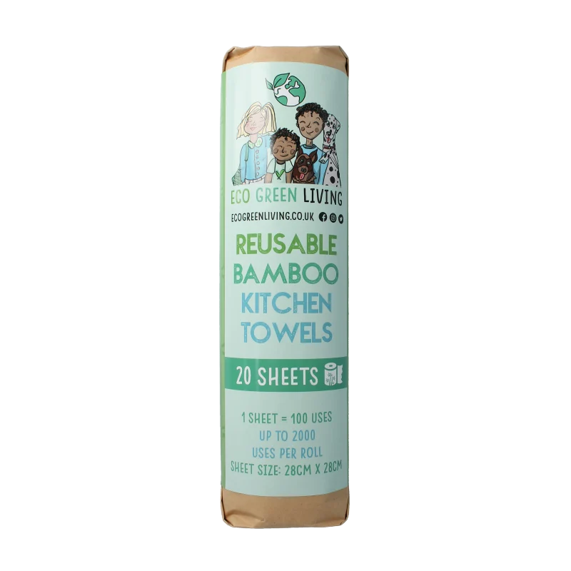 Eco Green Living Keuken bamboo 20 vellen 1 rol