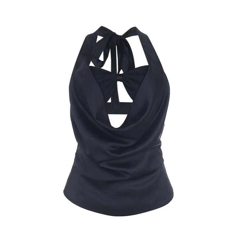 Gotische haltertop met open details