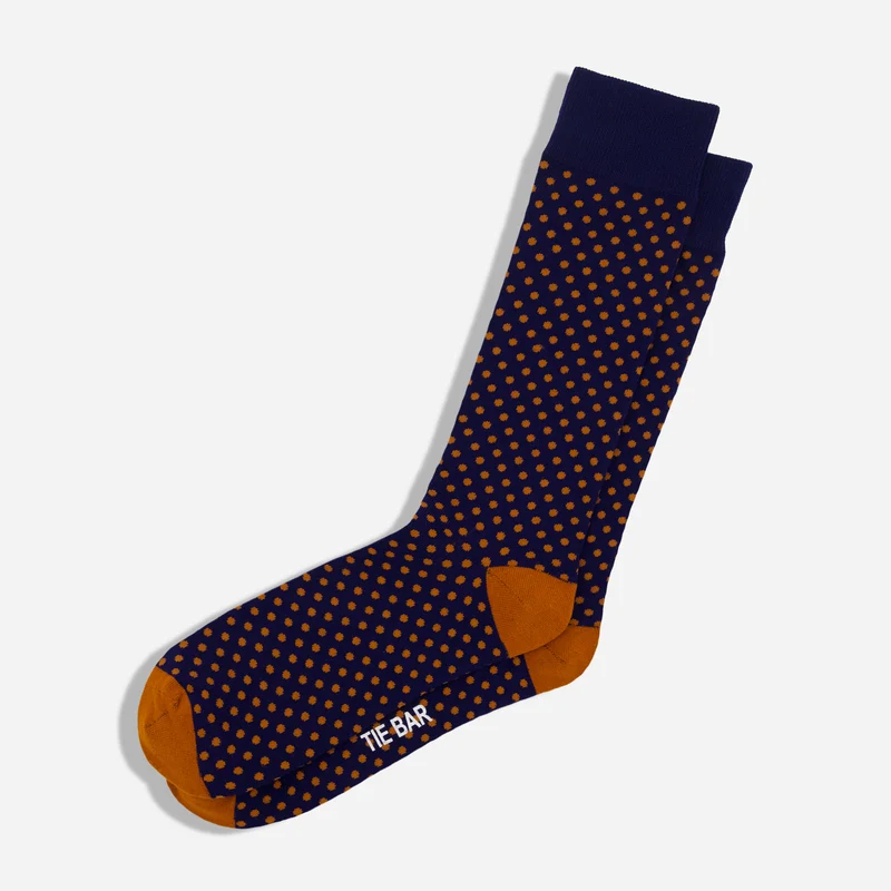 Pindot Amber Dress Socks