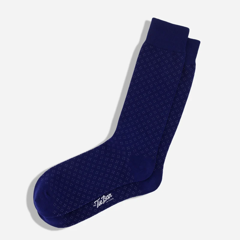 Speckled Navy Dress Socks